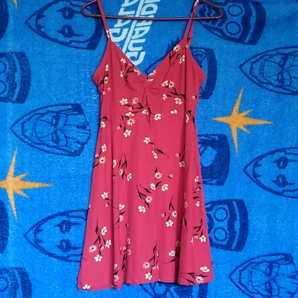 Socialite Red floral sundress